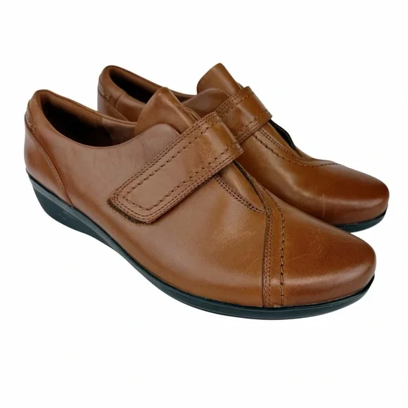 Clarks Shoes Clarks Everlay Dixie Loafers Velcro Monk Strap